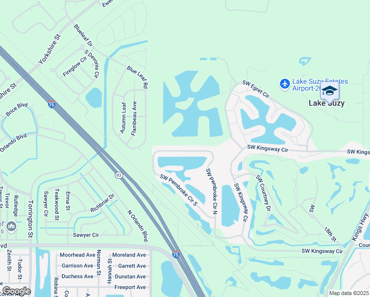 map of restaurants, bars, coffee shops, grocery stores, and more near 13300 Southwest Pembroke Circle North in Arcadia