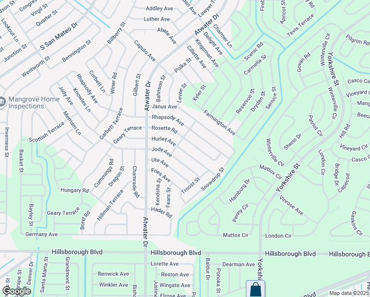 map of restaurants, bars, coffee shops, grocery stores, and more near 5370 Hurley Avenue in North Port