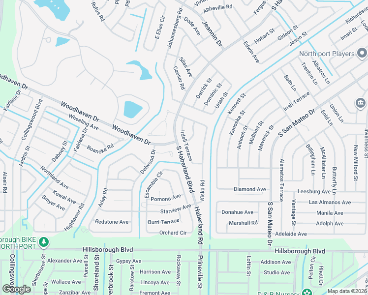map of restaurants, bars, coffee shops, grocery stores, and more near 2650 Delwood Court in North Port