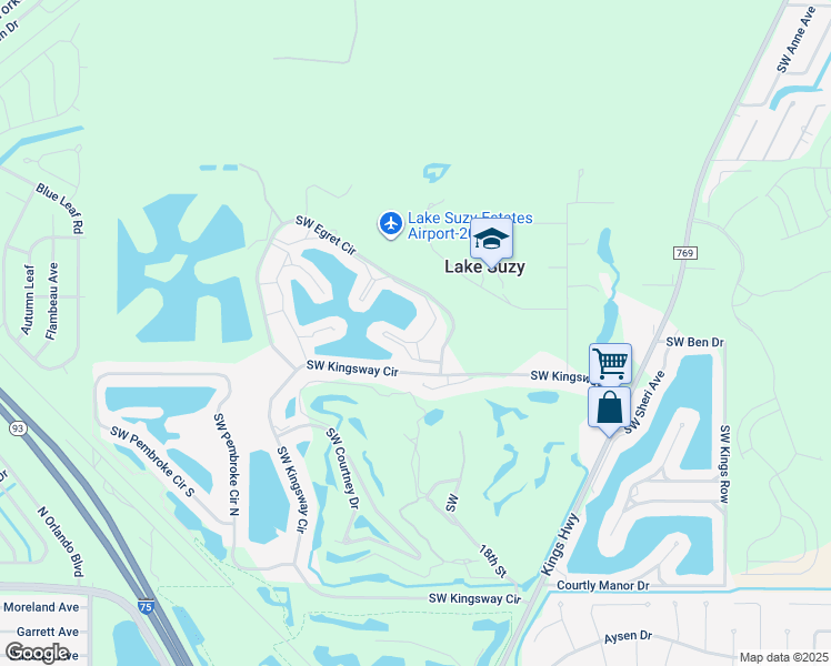 map of restaurants, bars, coffee shops, grocery stores, and more near 12933 Southwest Kingsway Circle in Arcadia