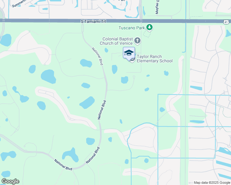 map of restaurants, bars, coffee shops, grocery stores, and more near 10913 Bullrush Drive in Venice