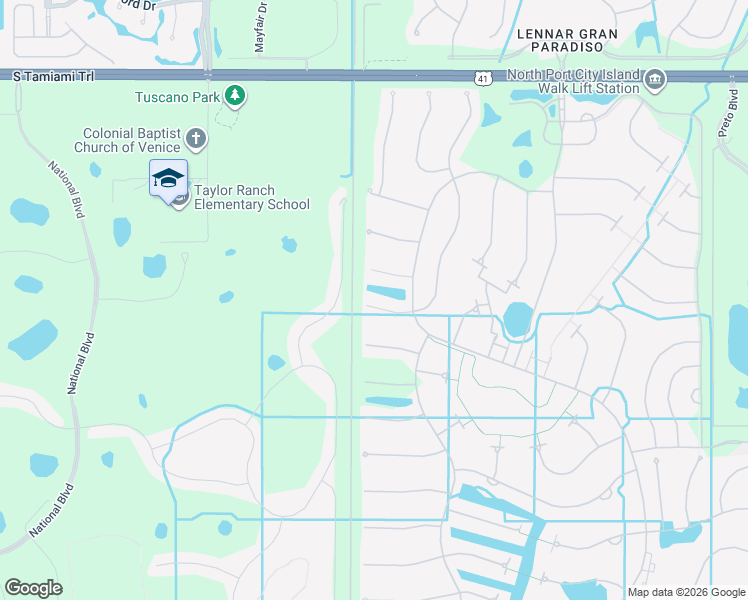map of restaurants, bars, coffee shops, grocery stores, and more near 13909 Karina Street in Venice