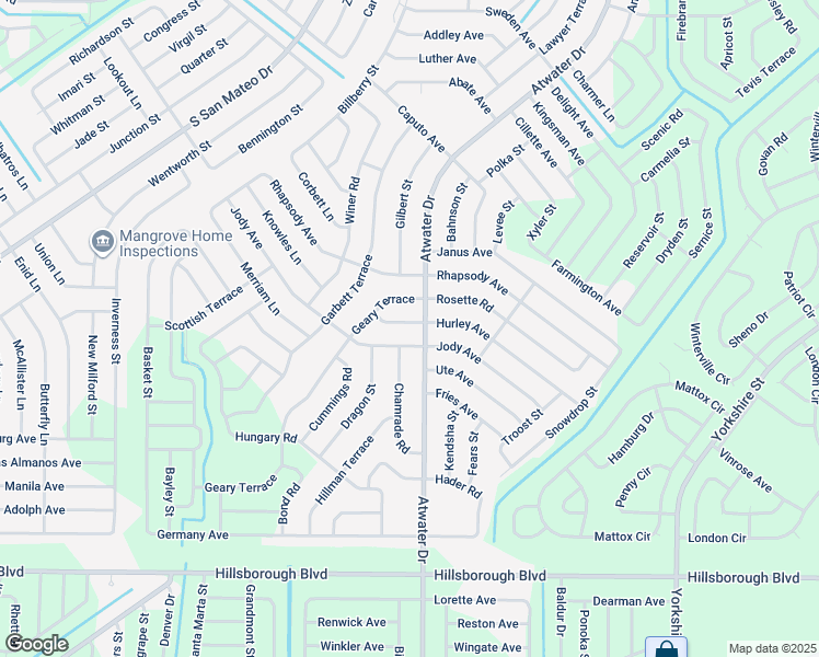 map of restaurants, bars, coffee shops, grocery stores, and more near 4969 Hurley Avenue in North Port