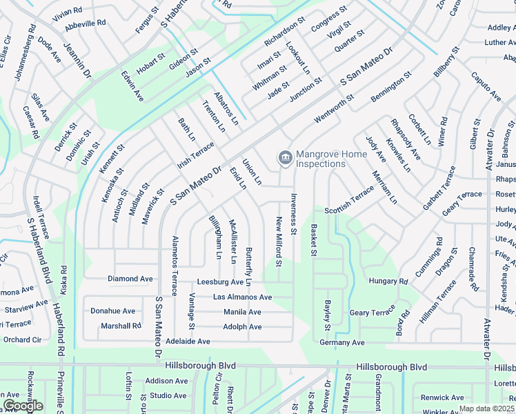 map of restaurants, bars, coffee shops, grocery stores, and more near 4309 Enid Lane in North Port