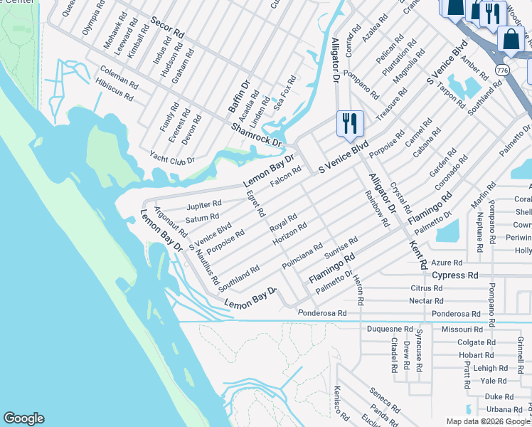 map of restaurants, bars, coffee shops, grocery stores, and more near 1240 South Venice Boulevard in Venice