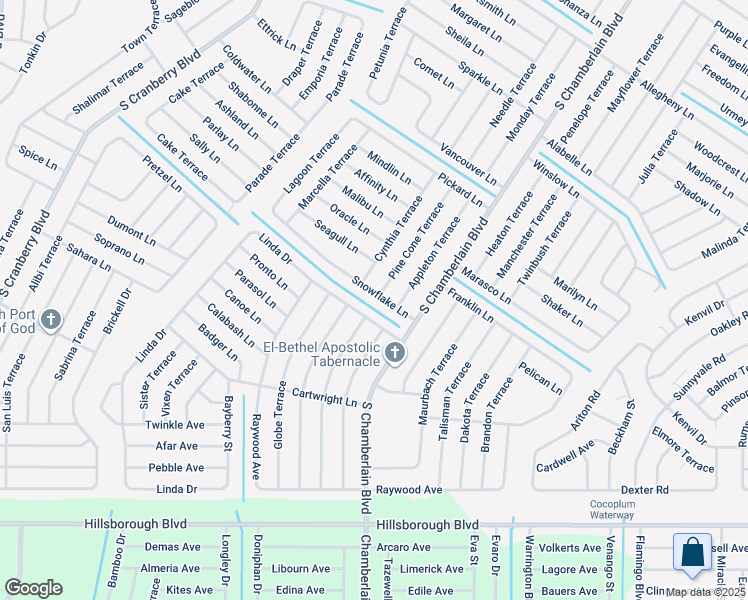 map of restaurants, bars, coffee shops, grocery stores, and more near 4580 Cynthia Terrace in North Port