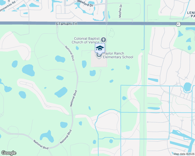 map of restaurants, bars, coffee shops, grocery stores, and more near 10948 Bullrush Drive in Venice
