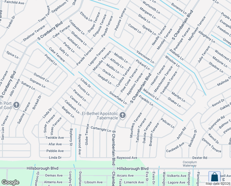 map of restaurants, bars, coffee shops, grocery stores, and more near 4580 Cynthia Terrace in North Port