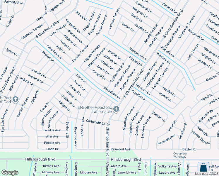 map of restaurants, bars, coffee shops, grocery stores, and more near 4580 Cynthia Terrace in North Port
