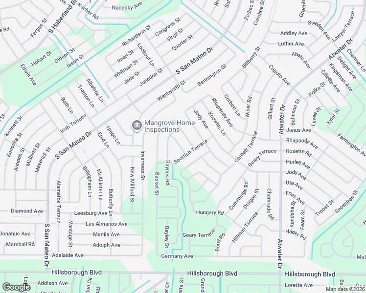 map of restaurants, bars, coffee shops, grocery stores, and more near 4274 Golfair Lane in North Port
