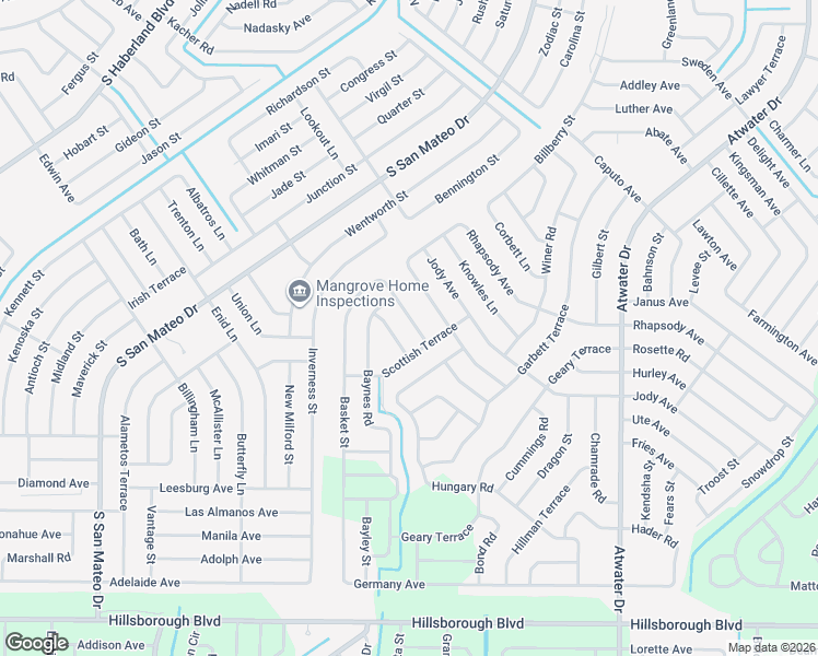 map of restaurants, bars, coffee shops, grocery stores, and more near 4210 Galvin Lane in North Port