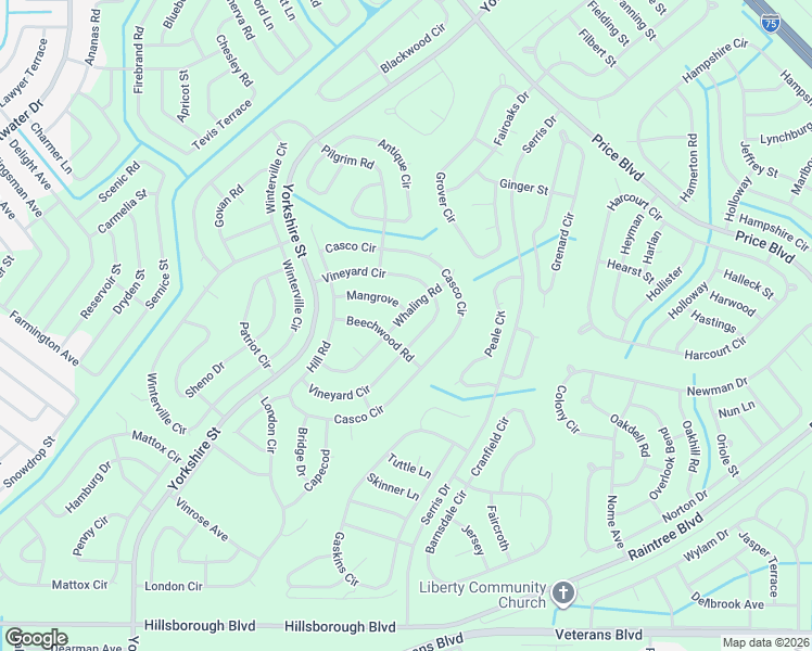 map of restaurants, bars, coffee shops, grocery stores, and more near 2938 Whaling Road in North Port