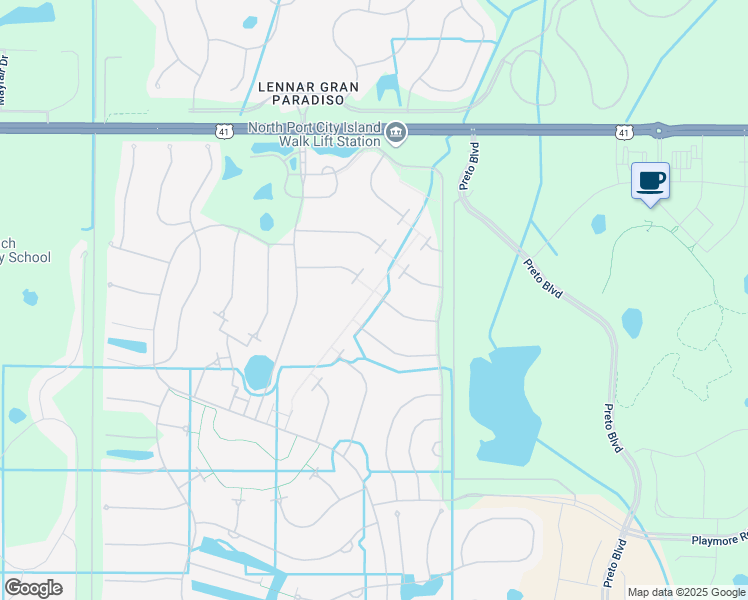 map of restaurants, bars, coffee shops, grocery stores, and more near 13294 Huerta Street in Venice