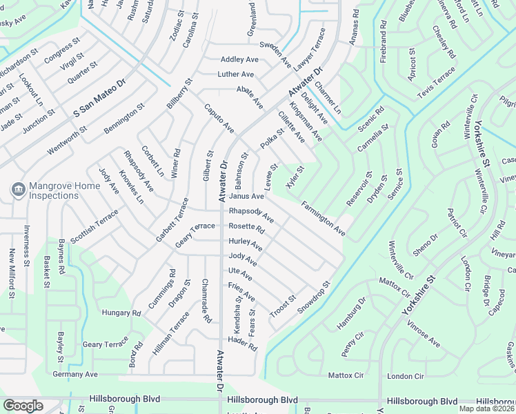 map of restaurants, bars, coffee shops, grocery stores, and more near 5165 Janus Avenue in North Port