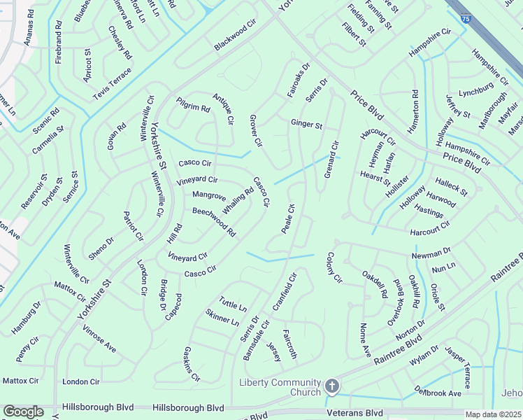 map of restaurants, bars, coffee shops, grocery stores, and more near 3703 Caseo in North Port