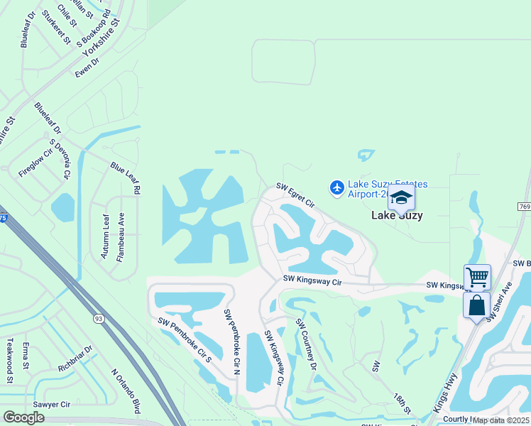 map of restaurants, bars, coffee shops, grocery stores, and more near 6 Southwest Egret Circle in Arcadia