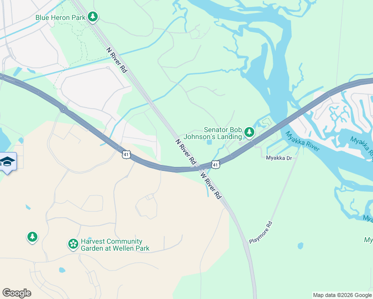 map of restaurants, bars, coffee shops, grocery stores, and more near 9055 South Tamiami Trail in Venice