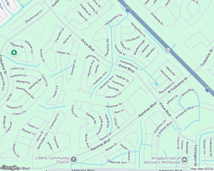 map of restaurants, bars, coffee shops, grocery stores, and more near Hastings in North Port