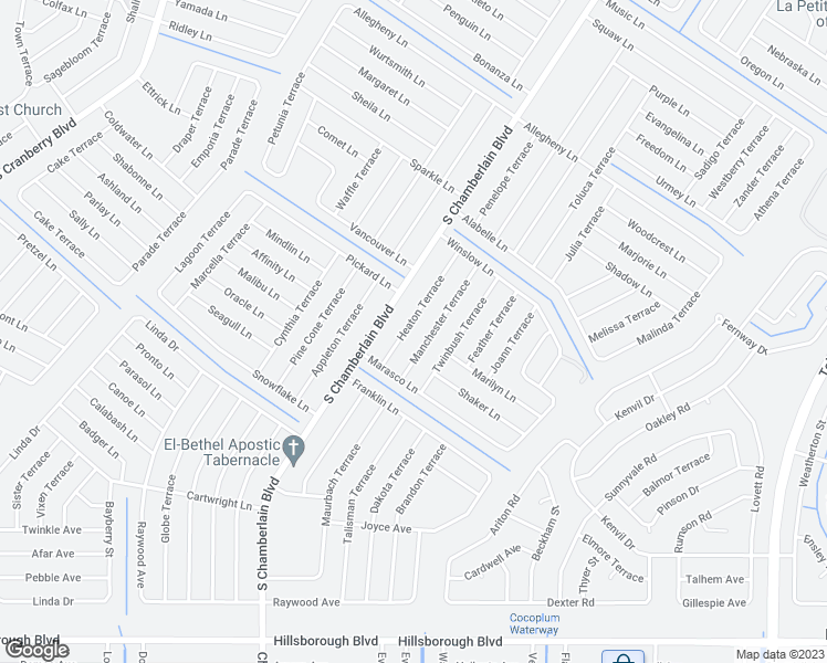 map of restaurants, bars, coffee shops, grocery stores, and more near 4206 Heaton Terrace in North Port