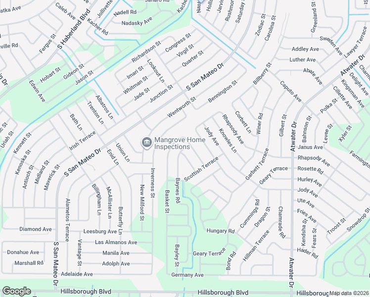 map of restaurants, bars, coffee shops, grocery stores, and more near 4210 Galvin Lane in North Port