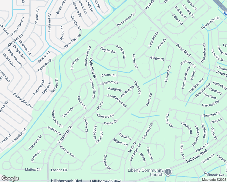 map of restaurants, bars, coffee shops, grocery stores, and more near 2938 Whaling Road in North Port