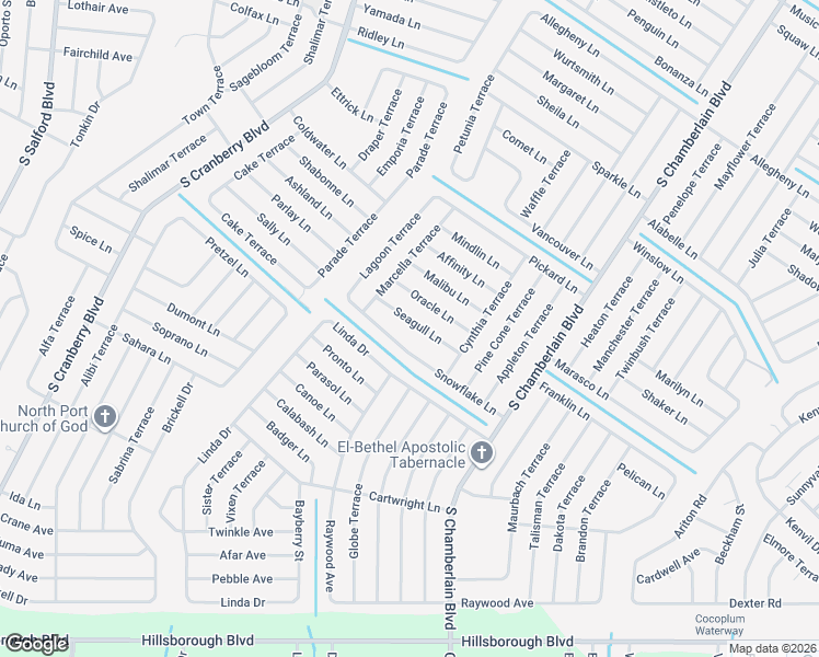 map of restaurants, bars, coffee shops, grocery stores, and more near 2547 Seagull Lane in North Port