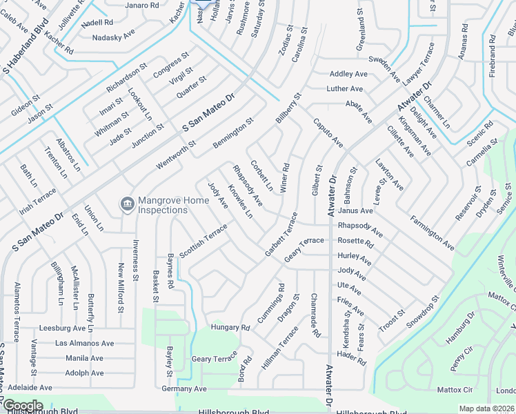 map of restaurants, bars, coffee shops, grocery stores, and more near 4490 Knowles Lane in North Port