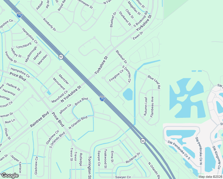 map of restaurants, bars, coffee shops, grocery stores, and more near South Devonia Circle in North Port