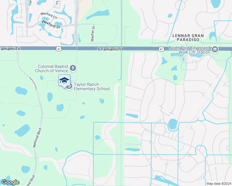 map of restaurants, bars, coffee shops, grocery stores, and more near 23325 Awabuki Drive in Venice