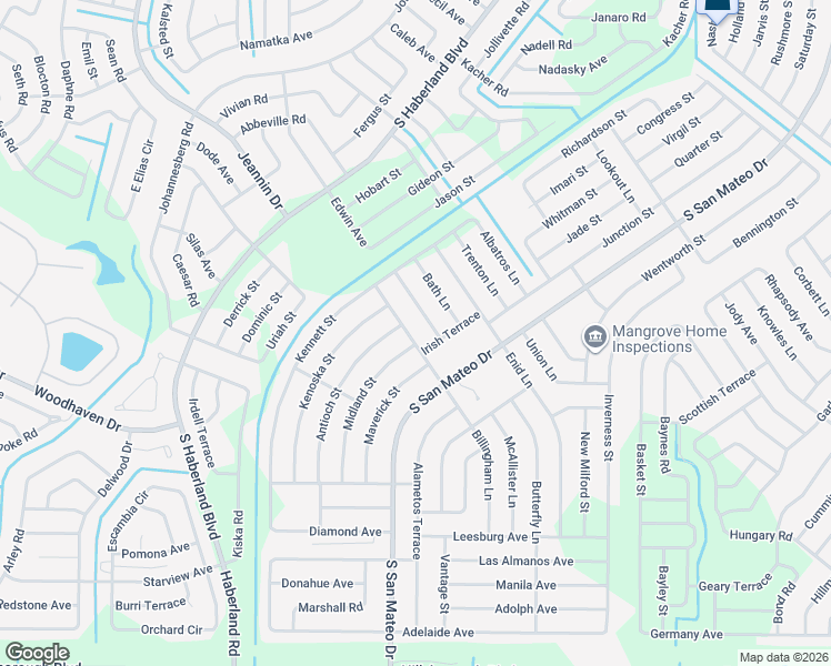 map of restaurants, bars, coffee shops, grocery stores, and more near 3742 Billingham Lane in North Port