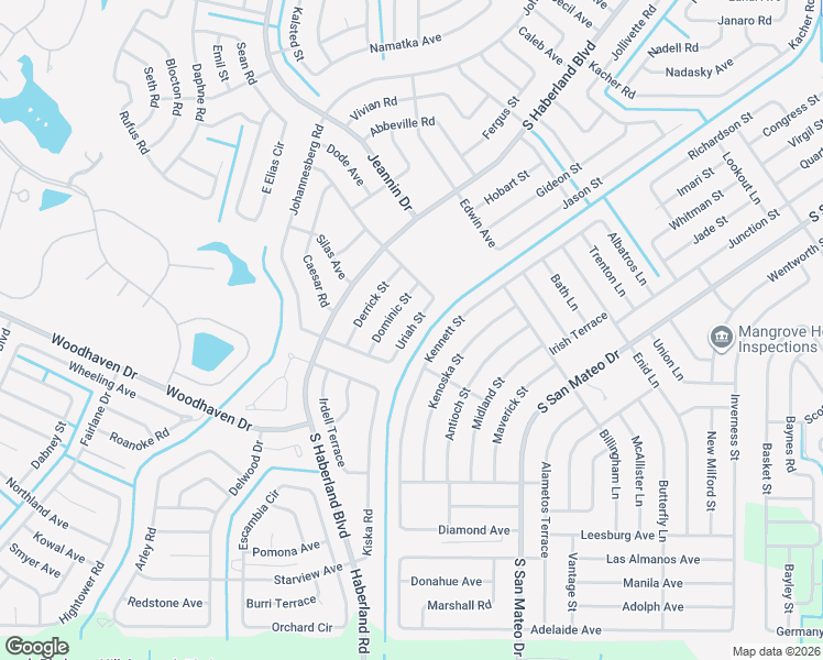map of restaurants, bars, coffee shops, grocery stores, and more near 3824 Dominic Street in North Port