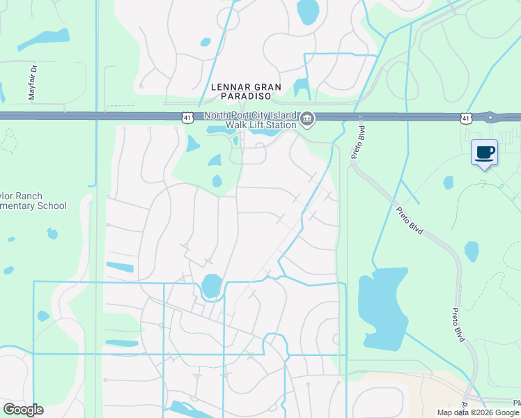 map of restaurants, bars, coffee shops, grocery stores, and more near 13467 Coluccio Street in Venice
