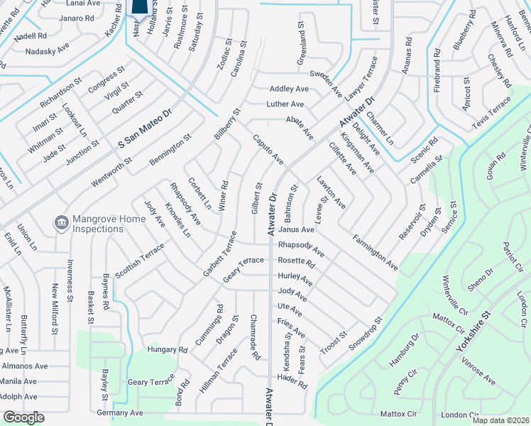 map of restaurants, bars, coffee shops, grocery stores, and more near 3503 Atwater Drive in North Port
