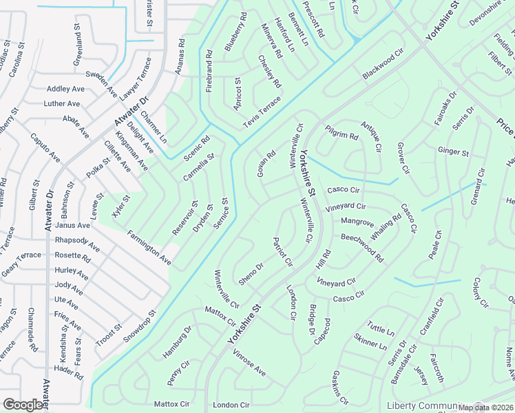 map of restaurants, bars, coffee shops, grocery stores, and more near Winterville Circle in North Port