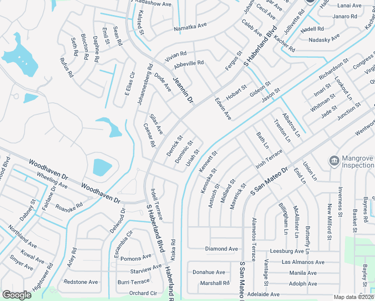 map of restaurants, bars, coffee shops, grocery stores, and more near 3824 Dominic Street in North Port