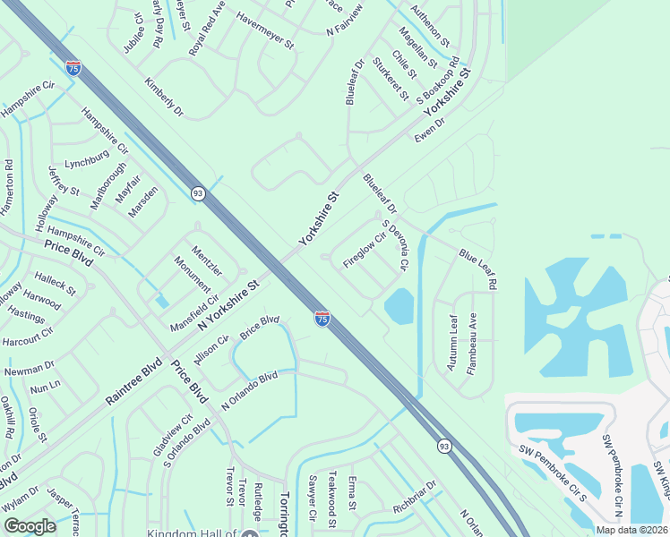map of restaurants, bars, coffee shops, grocery stores, and more near South Devonia Circle in North Port