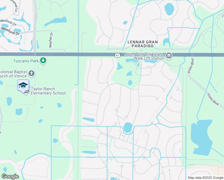 map of restaurants, bars, coffee shops, grocery stores, and more near 19404 Jacinda Street in Venice