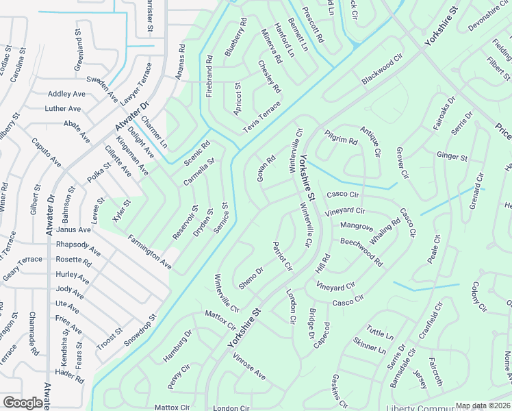 map of restaurants, bars, coffee shops, grocery stores, and more near Winterville Circle in North Port