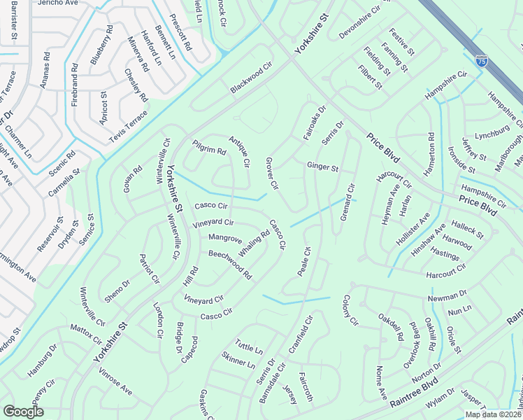 map of restaurants, bars, coffee shops, grocery stores, and more near 2676 Vineyard Circle in North Port