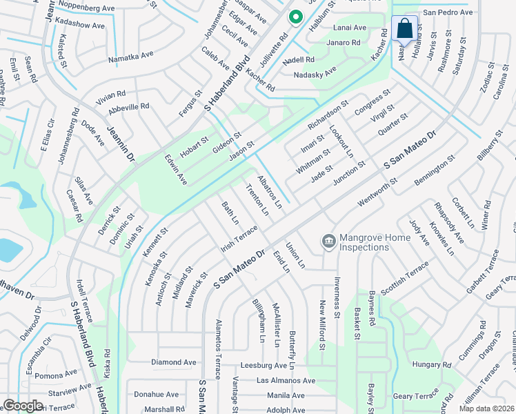map of restaurants, bars, coffee shops, grocery stores, and more near 3727 Trenton Lane in North Port