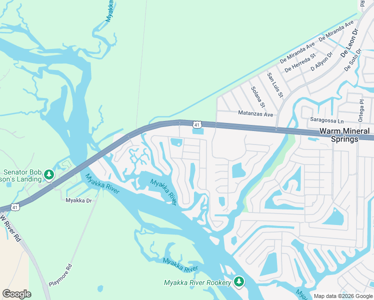 map of restaurants, bars, coffee shops, grocery stores, and more near 103 Tobago Way in North Port