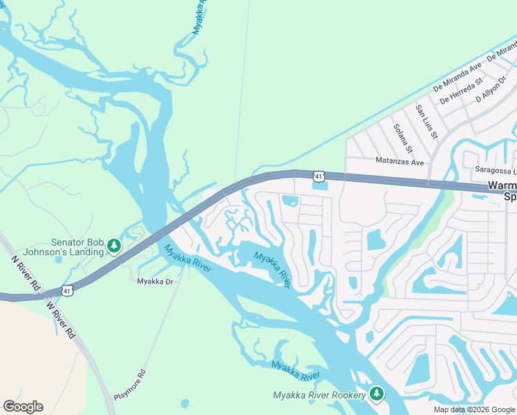 map of restaurants, bars, coffee shops, grocery stores, and more near 133 Lazy River Road in Venice