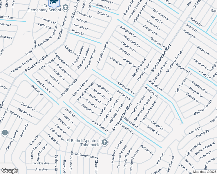 map of restaurants, bars, coffee shops, grocery stores, and more near 2429 Pickard Lane in North Port