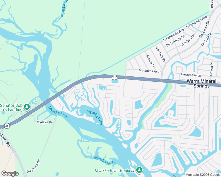 map of restaurants, bars, coffee shops, grocery stores, and more near 103 Tobago Way in North Port