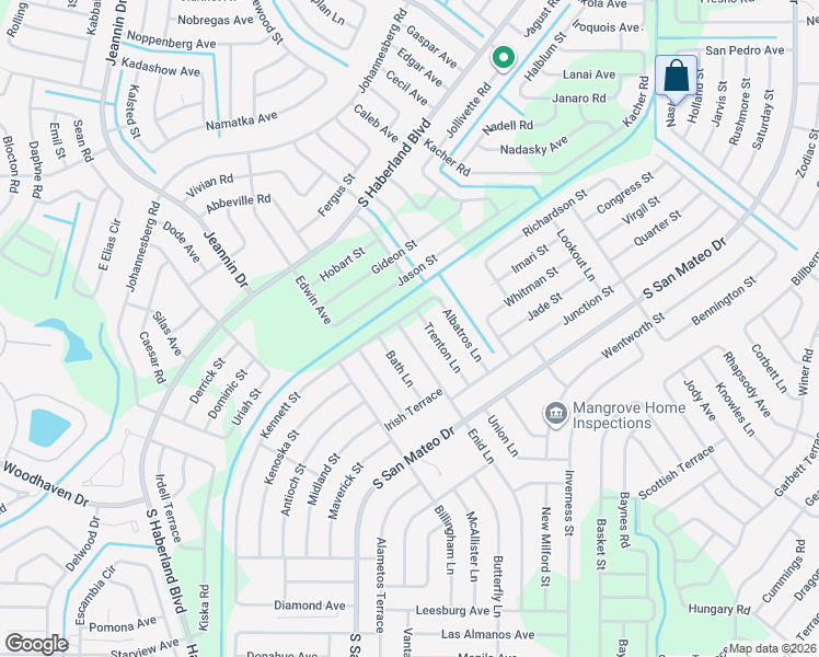 map of restaurants, bars, coffee shops, grocery stores, and more near 3536 Enid Lane in North Port