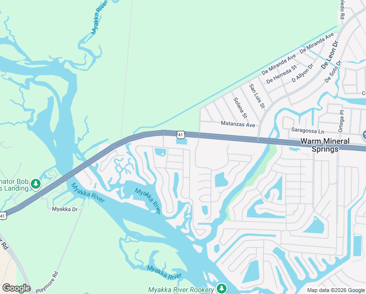 map of restaurants, bars, coffee shops, grocery stores, and more near 11190 South Tamiami Trail in North Port