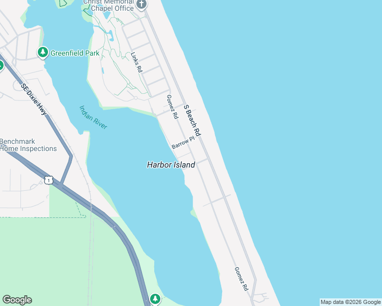 map of restaurants, bars, coffee shops, grocery stores, and more near 125 Reed Place in Hobe Sound