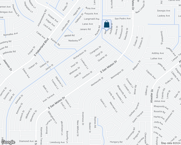 map of restaurants, bars, coffee shops, grocery stores, and more near 3400 Junction Street in North Port