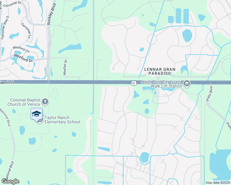 map of restaurants, bars, coffee shops, grocery stores, and more near 19891 Quisto Street in Venice