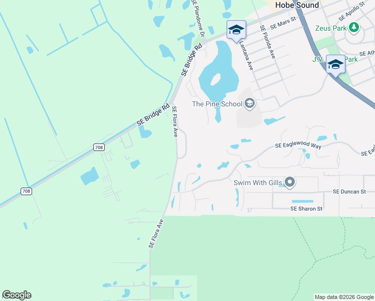 map of restaurants, bars, coffee shops, grocery stores, and more near 12763 Southeast Old Cypress Drive in Hobe Sound